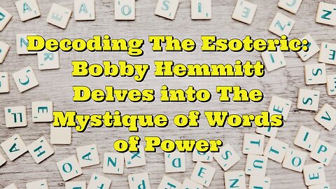 Bobby Hemmitt: Words of Power