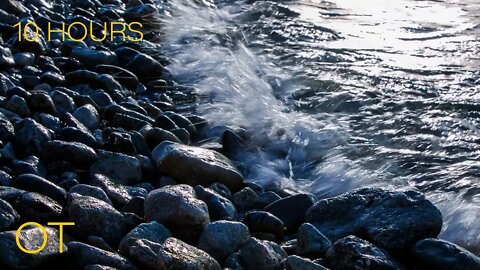 Rhythmic Waves on the Rocks | Ocean Wave Sounds for Relaxation | Studying | Sleeping | 10 HOURS