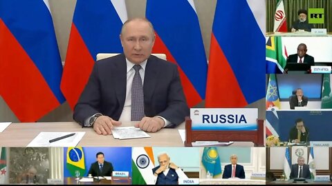 Vladimir Putin participated in the BRICS Plus summit held via video link!