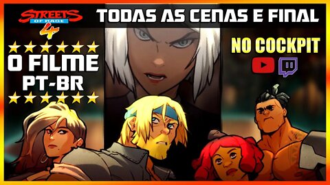 SOR4 O FILME | TODOS OS CINEMÁTICOS PT-BR | INTRODUÇÃO ATÉ O FINAL @ 1080P 60FPS STREETS OF RAGE 4