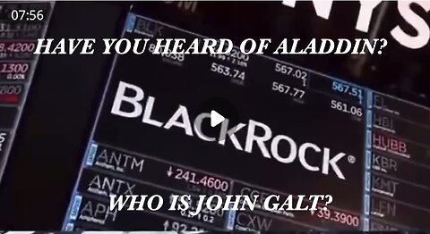 HAVE YOU HEARD OF THE AI ROBOT BEHIND BLACKROCK? SAY HELLO TO ALADDIN. THX SGANON John Galt