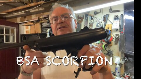 BSA Scorpion .177 caliber break barrel pellet pistol first groups so much fun!