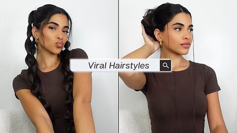 Trying viral hairstyles!!