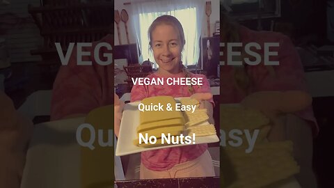 VEGAN CHEESE No Nuts ONLY 7 ingredients #vegancheese #recipe