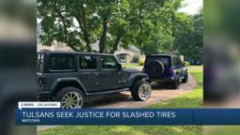 Several tires slashed in midtown Tulsa neighborhood