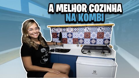 COZINHA na KOMBI | Instalando pia, torneira e fogão