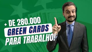 GOVERNO AMERICANO ESTÁ APROVANDO MUITOS GREEN CARDS DE TRABALHO!