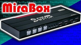 1 Keyboard, Mouse & Monitor, 4 Computers! Mirabox KVM 4X1 USB HDMI Switch!