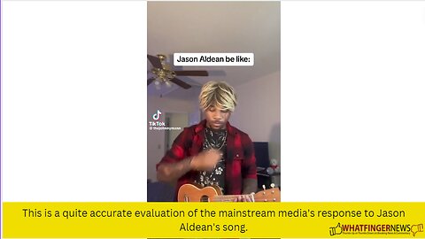 This is a quite accurate evaluation of the mainstream media's response to Jason Aldean's song.