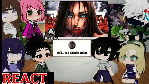 Time Naruto React ao Rap do Eren #anime #react #gachaclub