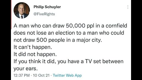 Dave Talks #625 - An Overwhelming Majority of American Voters Believe 2020 Was Rigged.