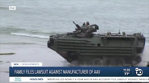 Lawsuit being filed against AAV manufacturer in deaths of Marines, sailor off San Clemente Island