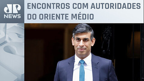 Rishi Sunak faz visita oficial ao Egito para tratar da guerra Israel-Hamas