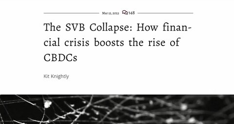 CBDCs by Stealth? It's the Derivatives - UK Column News - 20th March 2023