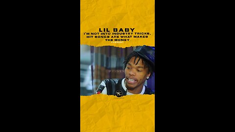 @lilbaby I’m not into industry tricks, hit songs are what makes the money