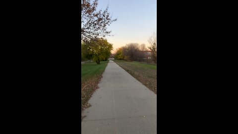 Evening walk in the cold