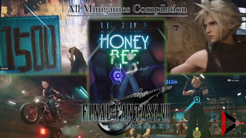 Final Fantasy VII - Remake: All Minigames Compilation (with spoilers) [Show Case]