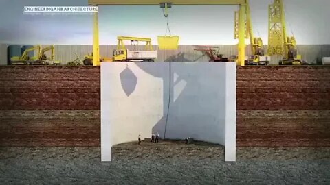 The construction process of a tunnel!