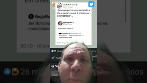 Bolsonaro responde a tweet do Blog do Noblat