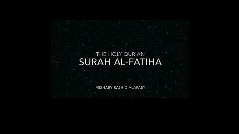 Surat Al-Fatihah (The Opener)