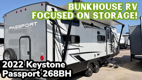 Bunkhouse RV Focused on STORAGE | 2022 Keystone Passport 268BH