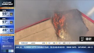 Crews battle fire at Hillsborough County Winghouse