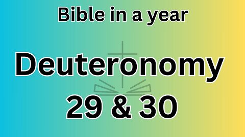 Deuteronomy 29 & 30