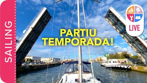 Partiu Velejar! Ao vivo - nossa saida para a travessia - Sailing Around the World