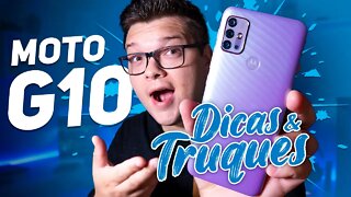 Moto G10 - TOP 10 DICAS & TRUQUES para DEIXAR ELE AINDA MELHOR!