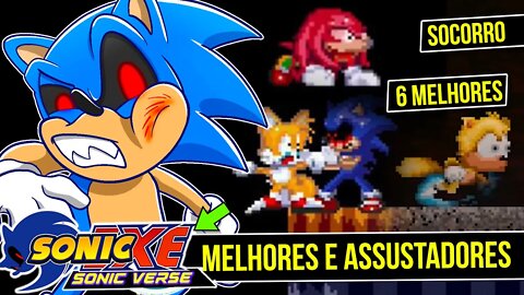 Especial jogos ASSUSTADORES do Sonic.exe