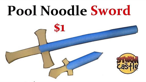 Make a safe sword out of a Pool Noodle - 1 Dollar