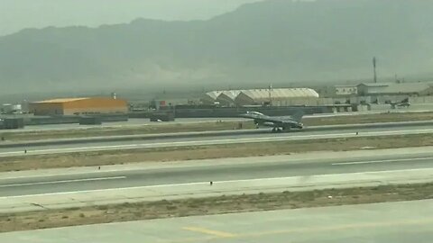 Another F-16 Fighting Falcon arriving to Bagram Air Base, Afghanistan.