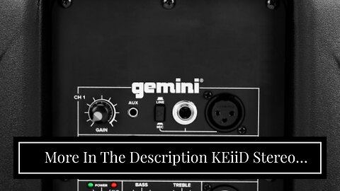 More In The Description KEiiD Stereo Receiver, WiFi Bluetooth Wireless Streaming, Subwoofer Out...