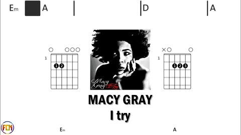 MACY GRAY I try - Guitar Chords & Lyrics HD