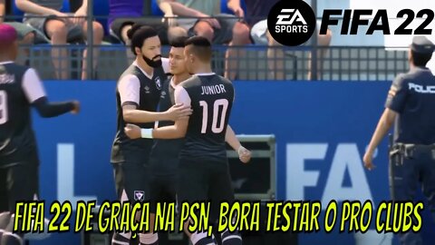 FIFA 22 de GRAÇA NA PLUS gameplay do modo Pro Clubs no PS4