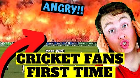 AMERICAN REACTS TO ANGRY CRICKET FANS (shocking...)