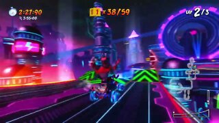 Electron Avenue Gold Relic Race Gameplay - Crash Team Racing Nitro-Fueled (Nintendo Switch)