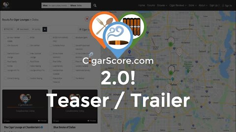 FIRST LOOK! The CigarScore 2.0 Announcement Teaser Trailer