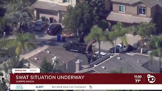 SWAT officers respond to home in Scripps Ranch