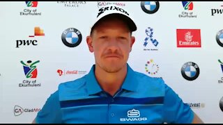 VIDEO-GOLF-SA-OPEN: Jacques Kruyswijk speaks about leading the SA Open (XtJ)