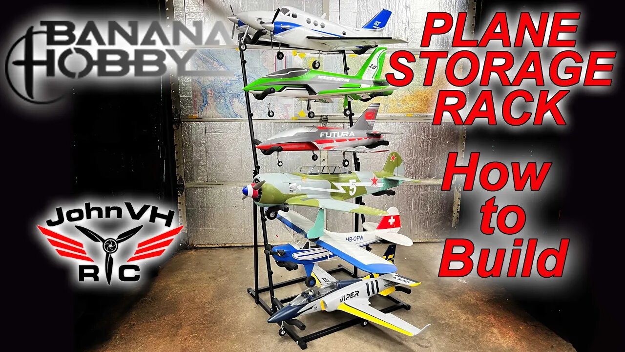 How to Build the Banana Hobby RC Airplane Storage Rack System Airplane