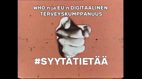 #SYYTÄTIETÄÄ - WHO:n ja EU:n digitaalinen terveyskumppanuus