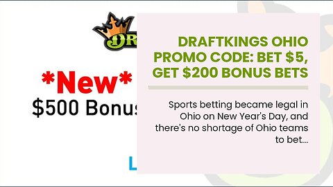 DraftKings Ohio Promo Code: Bet $5, Get $200 Bonus Bets for Monday's Cavaliers and Bengals Game...