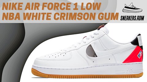 Nike Air Force 1 Low NBA White Crimson Gum - CT2298-101 - @SneakersADM