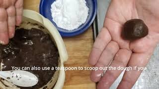 Chocolate cake mix cookies aka crinkle cookies