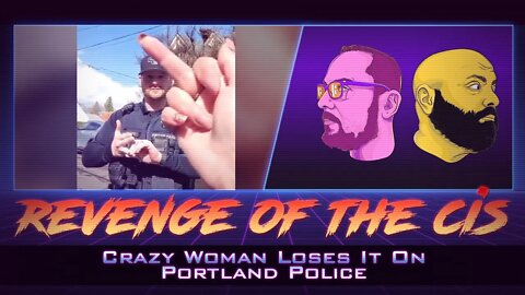 Crazy Women Loses It On Portland Police