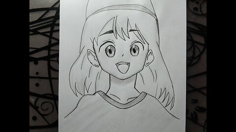 Cute Anime girl sketch