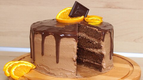 Fudgy Orange Chocolate Cake You Can't Resist!