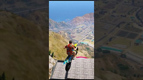 THE MOST INSANE STUNTS ON MOUNT CHILIAD - GTA 5! #shorts #gta5 #shortsfeed | TECHNO GAMERZ GTA 5