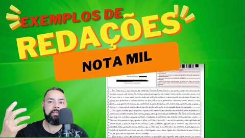 Exemplos de redação nota mil